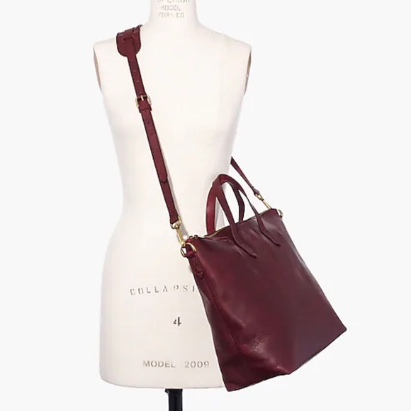Madewell The Transport Satchel in Dark Cabernet - Picture 2 of 9